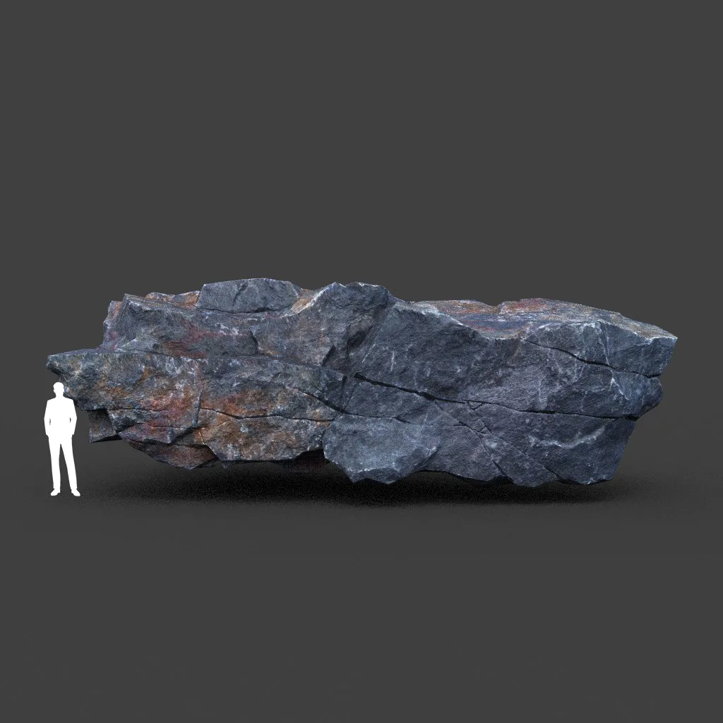 Low poly Ultra HD Sharp Cliff Modular Rock 220405