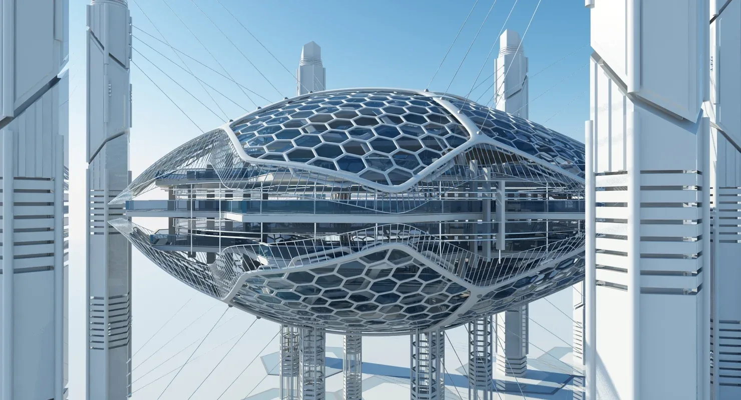 Futuristic Skyscraper HD 16