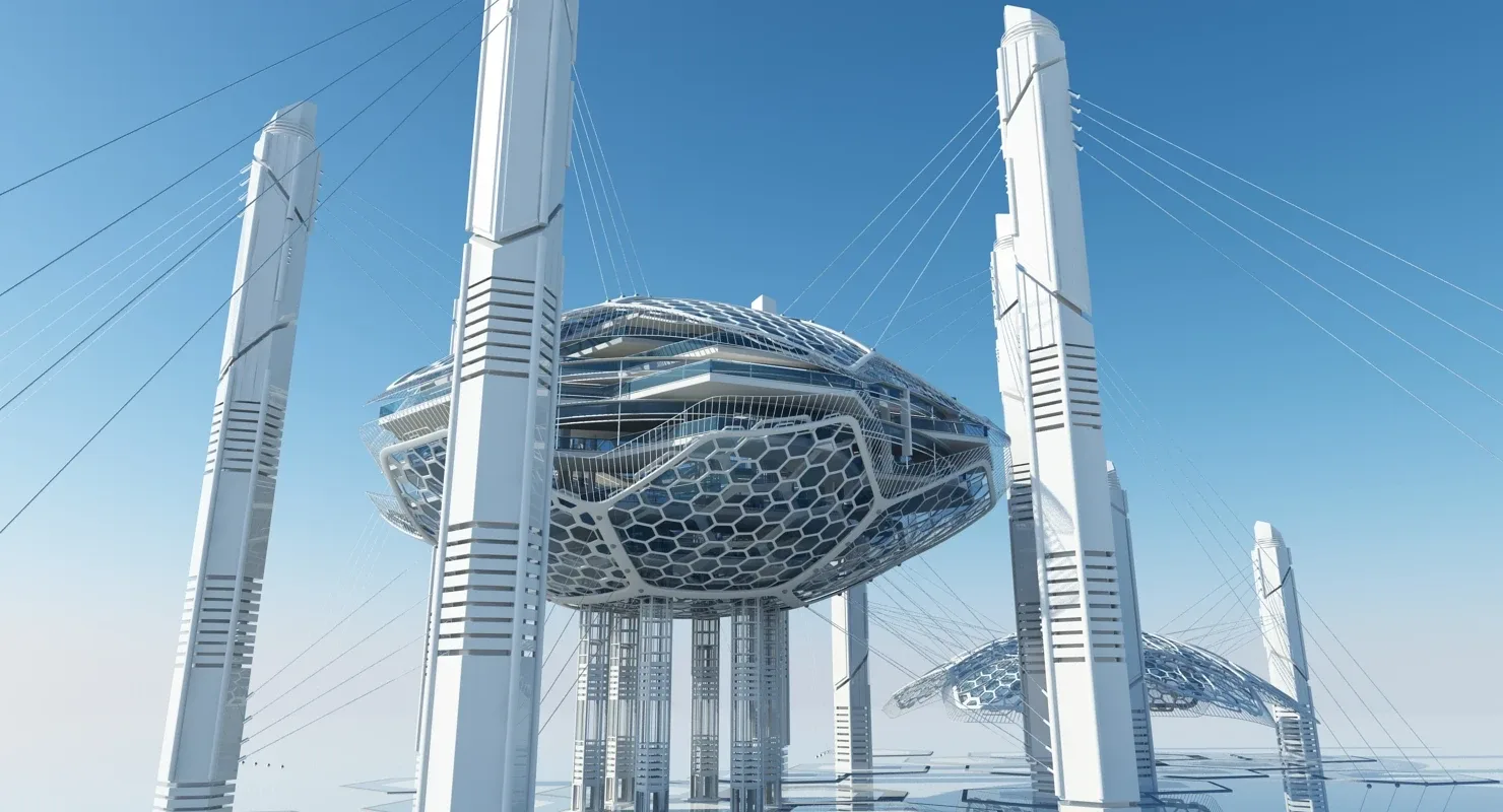 Futuristic Skyscraper HD 16