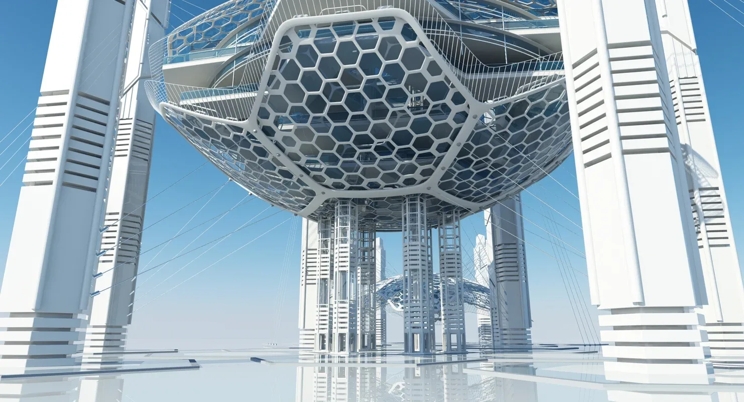 Futuristic Skyscraper HD 16
