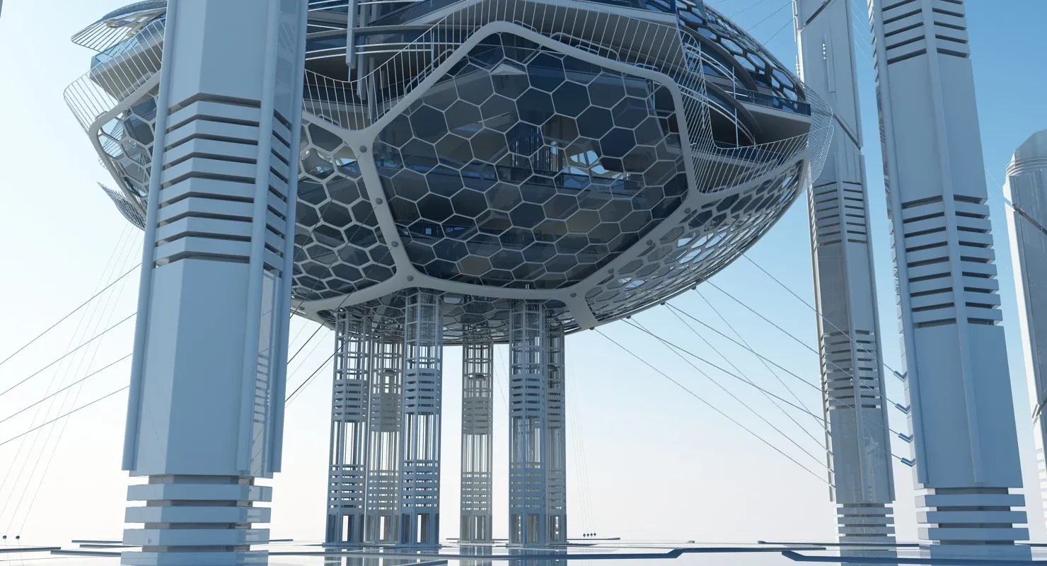 Futuristic Skyscraper HD 16