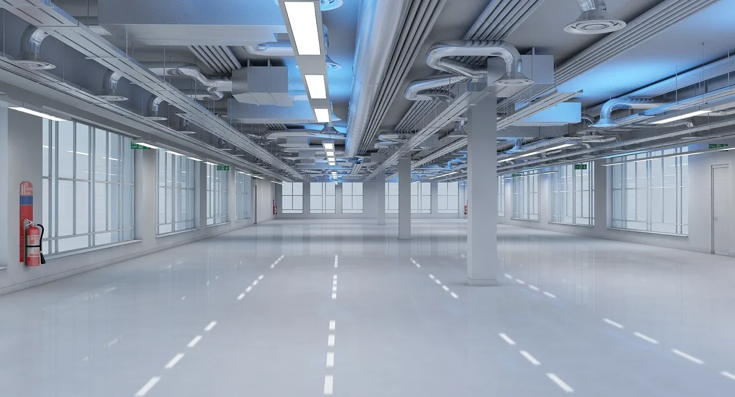 Large Empty Office Interior