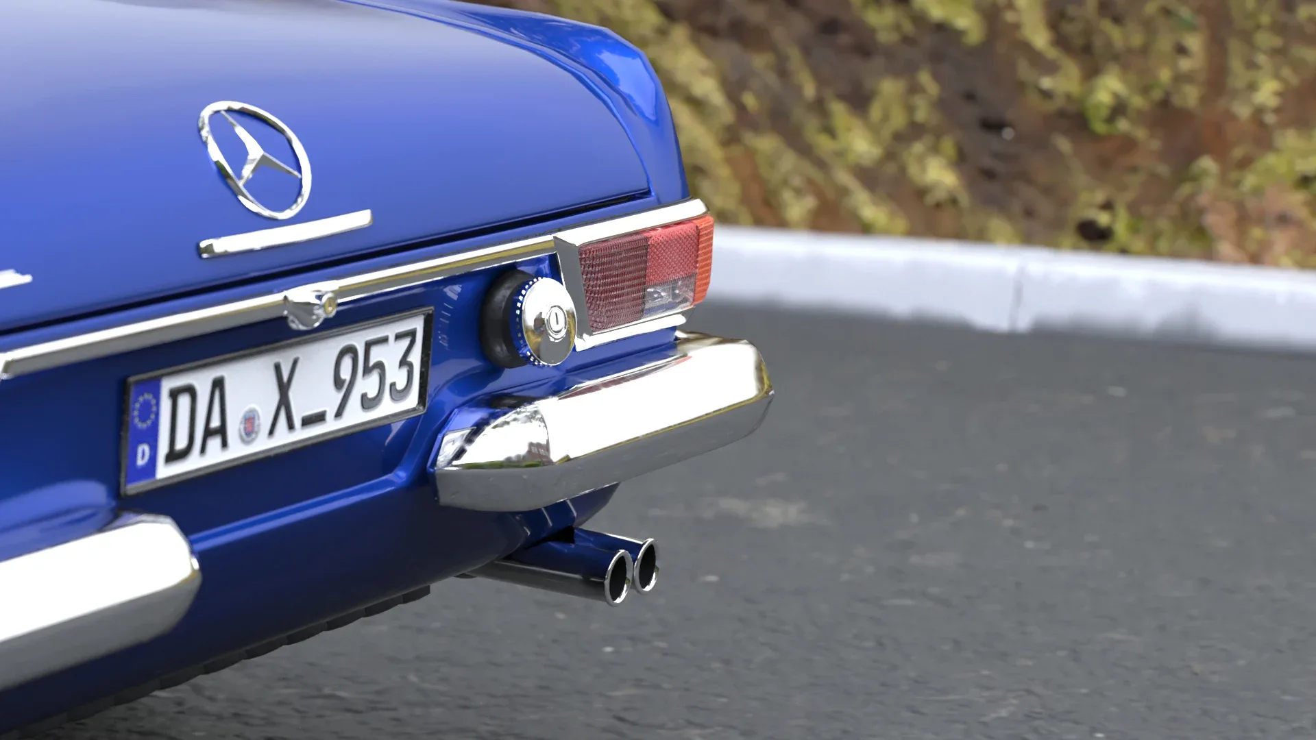 Mercedes benz 280SL_Pagoda (Rigged)