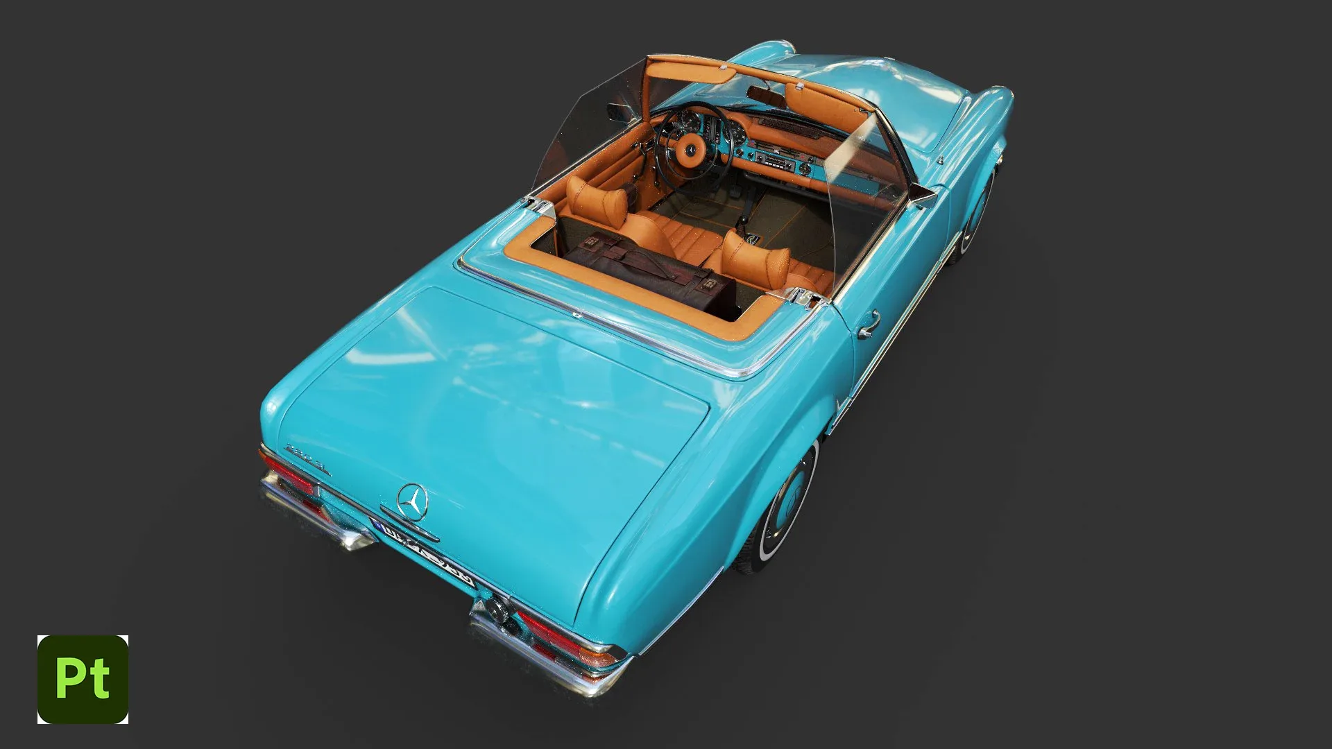 Mercedes benz 280SL_Pagoda (Rigged)