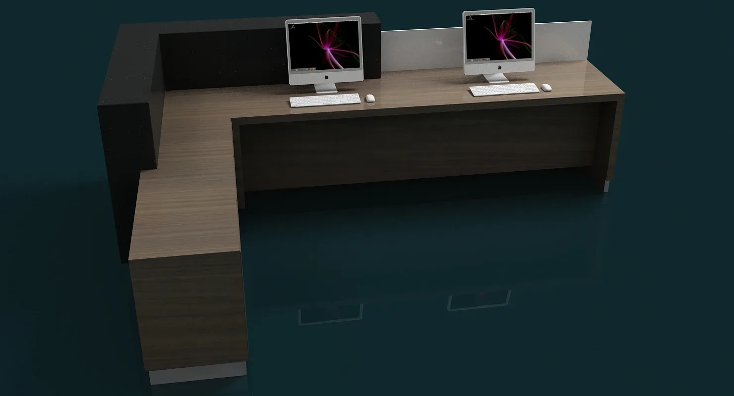 3D Reception Desk 001