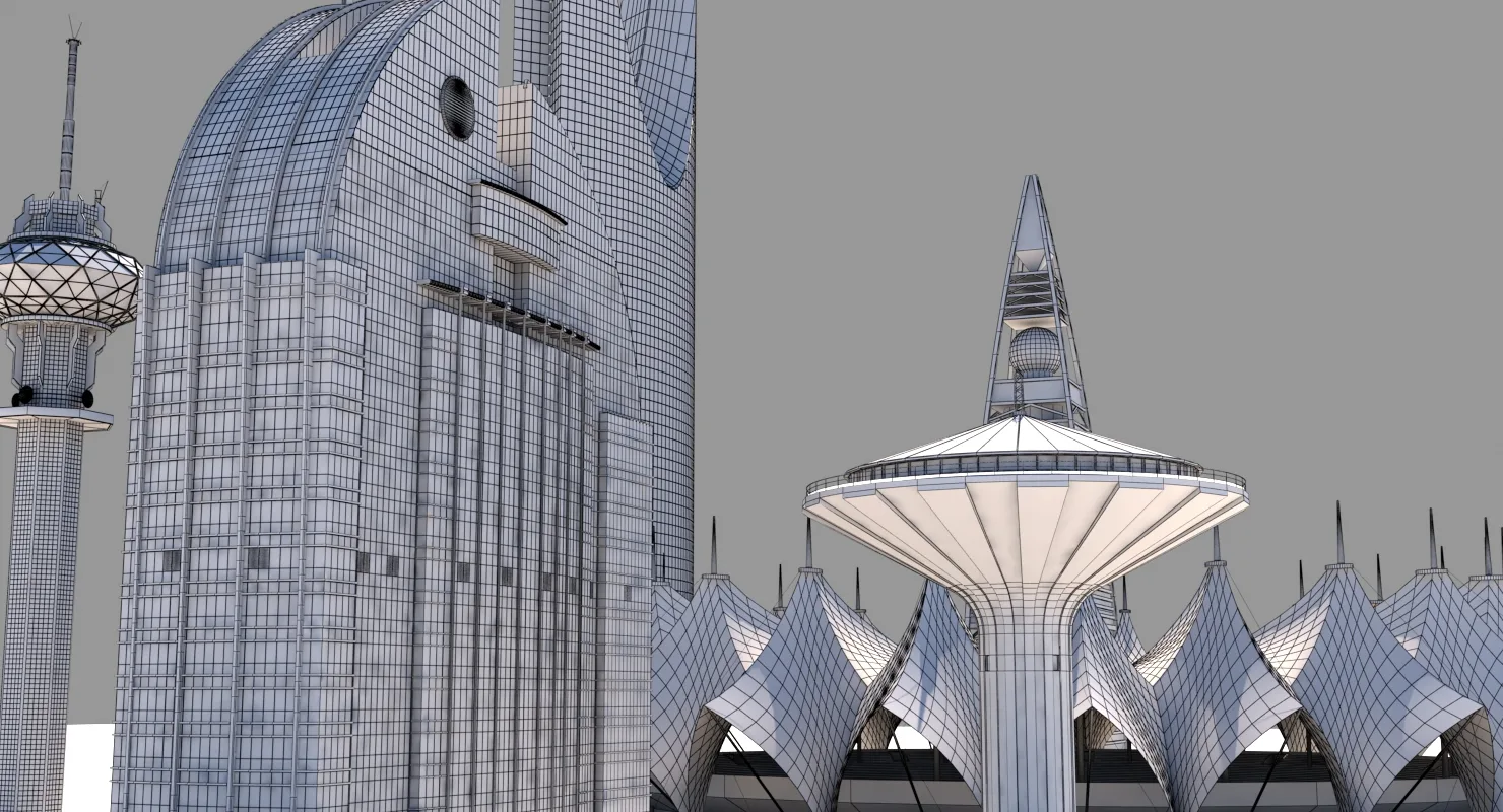 Riyadh Skyscrapers 3D