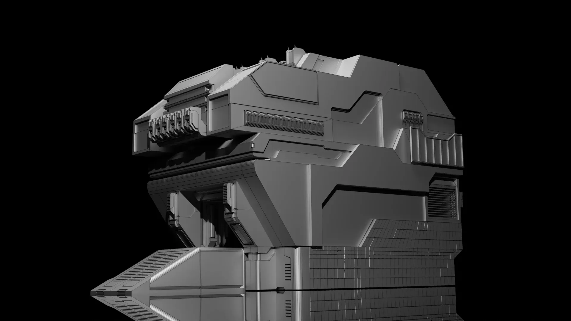 5 SCI-FI BUILDING GAME ASSETS (POLY OPTIMALI)