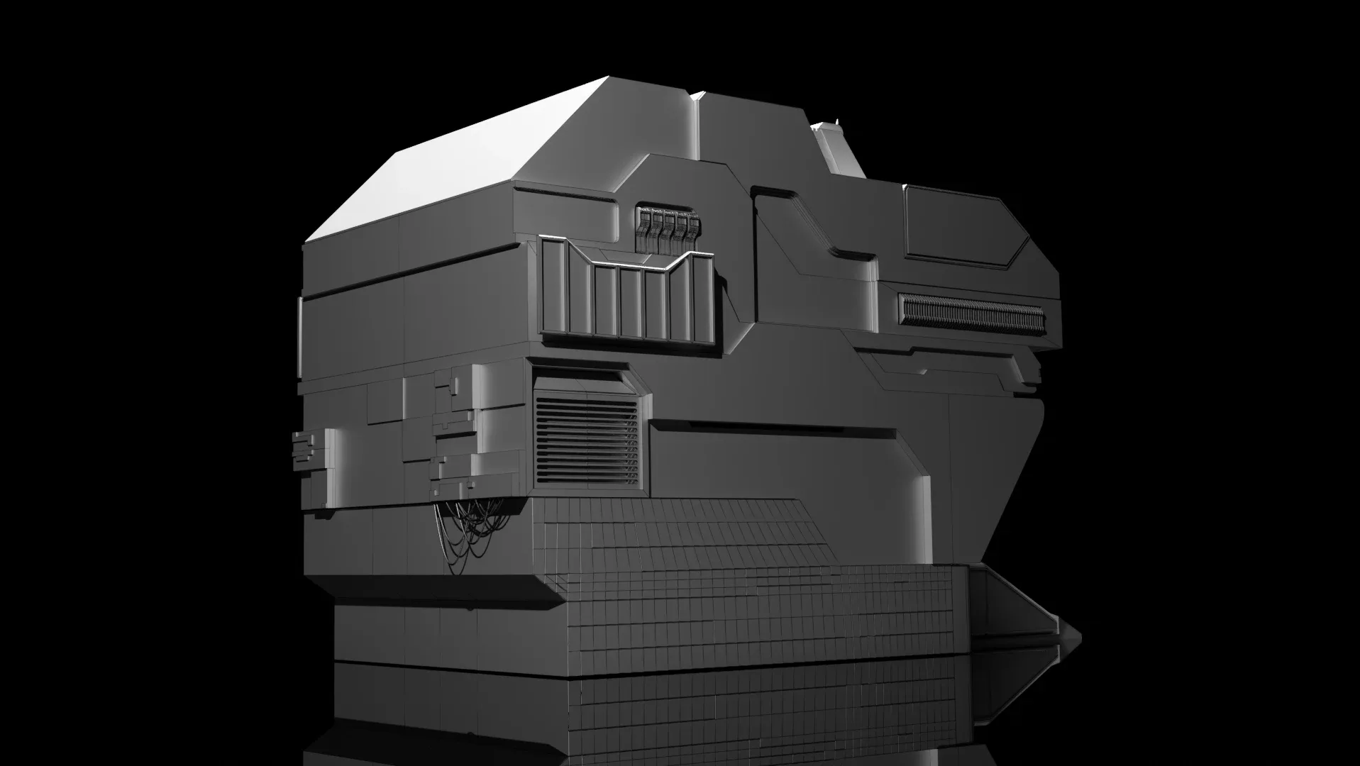 5 SCI-FI BUILDING GAME ASSETS (POLY OPTIMALI)