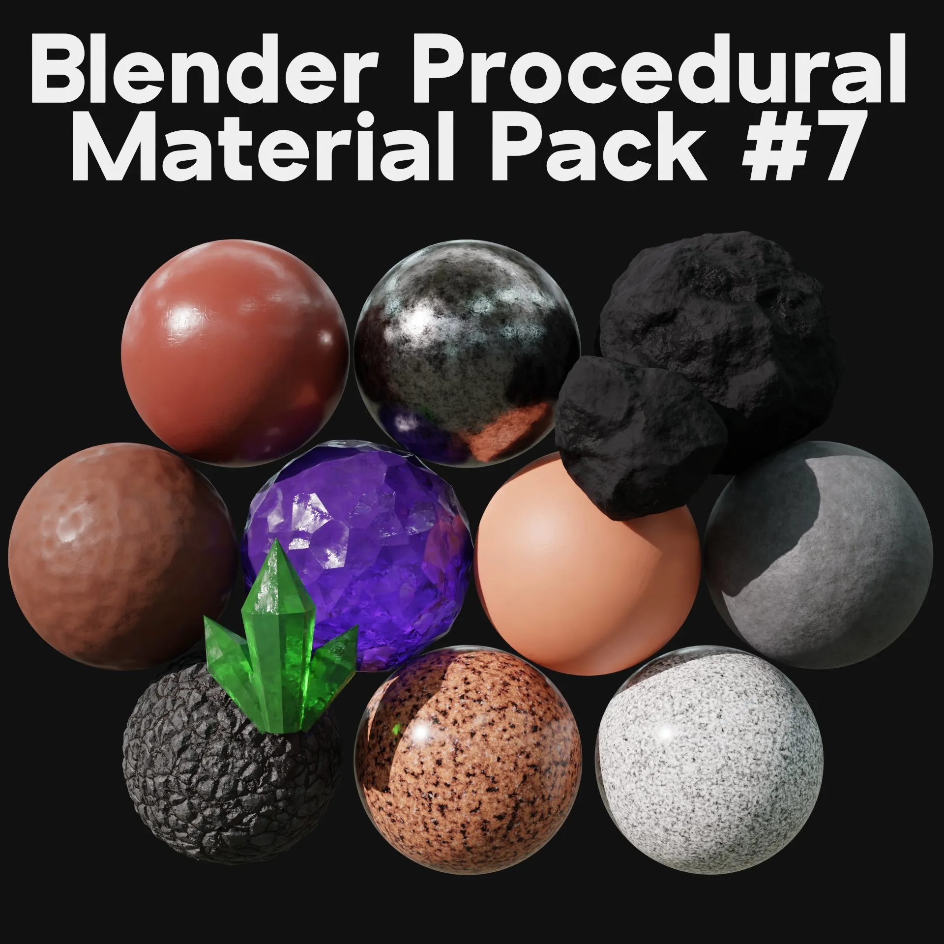 Blender Procedural Material Pack #7