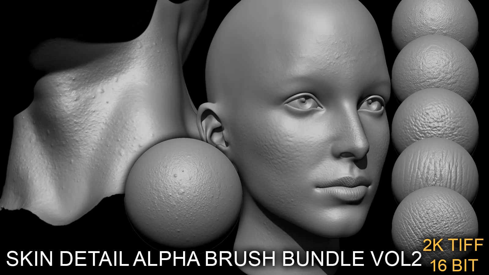 Real Skin detail Alpha brush bundle vol2