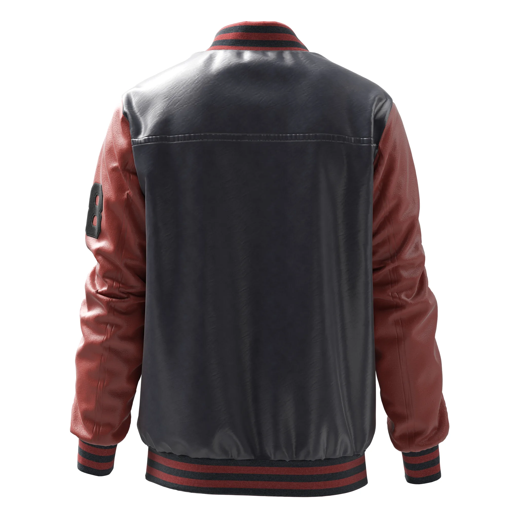 Jacket Men Embroidery Baseball Jackets Pu Leather, marvelous designer,clo3d