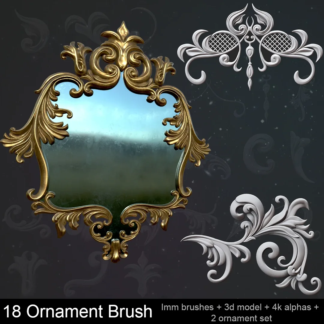 Ornaments Brushes – IMM Brushes + Ornament Sets