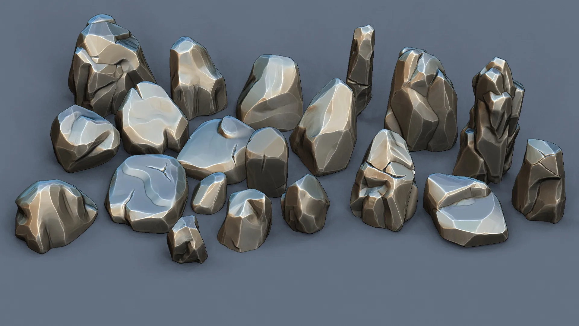 ZBrush - Stylized Stones IMM Brushes