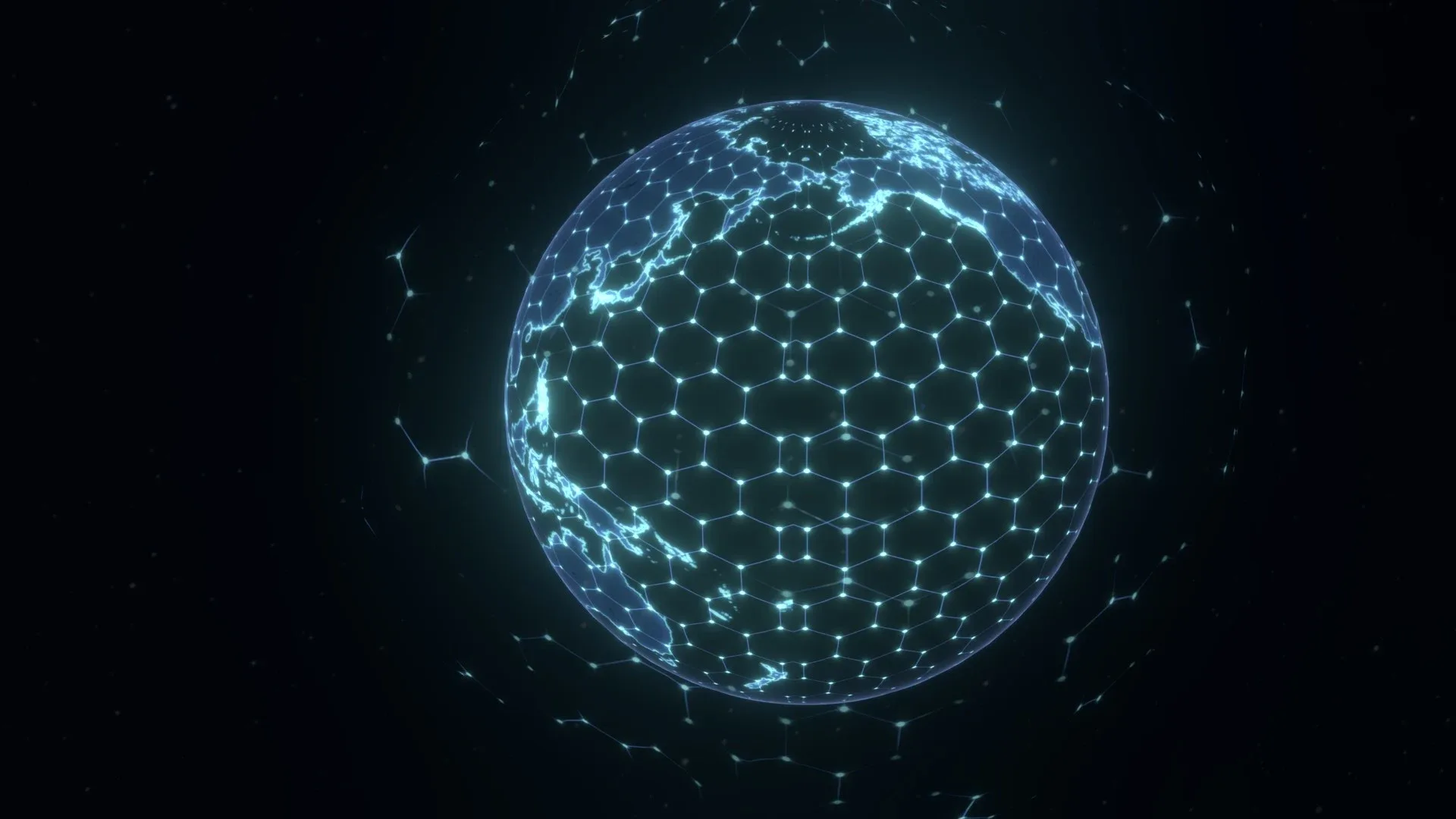 Animated Hologram Planet Earth No.5 Sci-Fi 3D Model