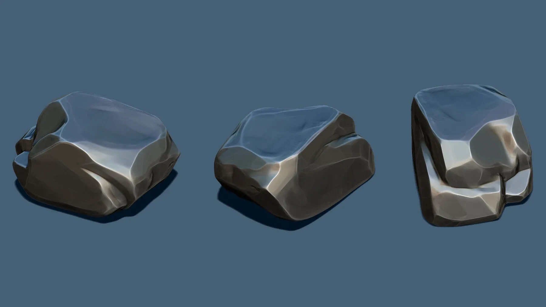 Zbrush - 30 Stylized Stones IMM Brushes