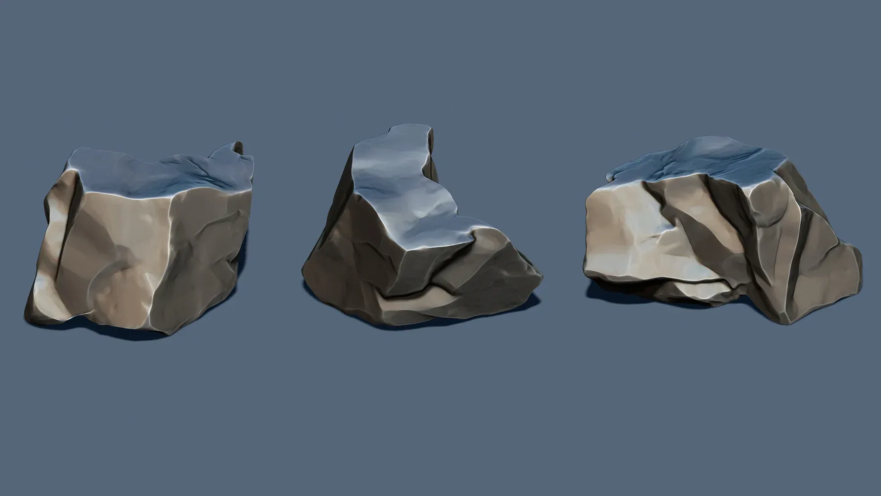 Zbrush - 30 Stylized Stones IMM Brushes