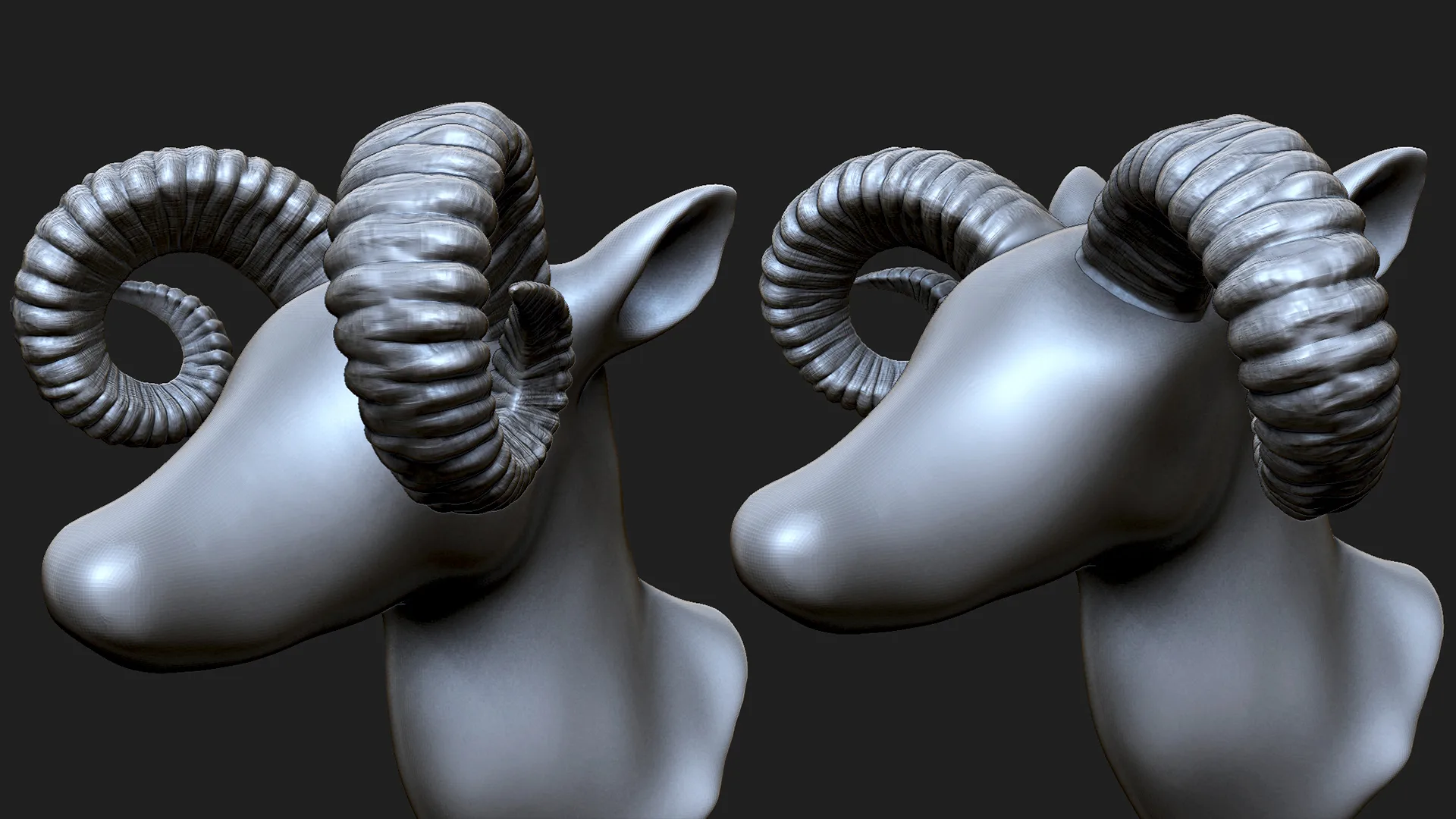 ZBrush - Horns IMM Brushes - VOL. 1