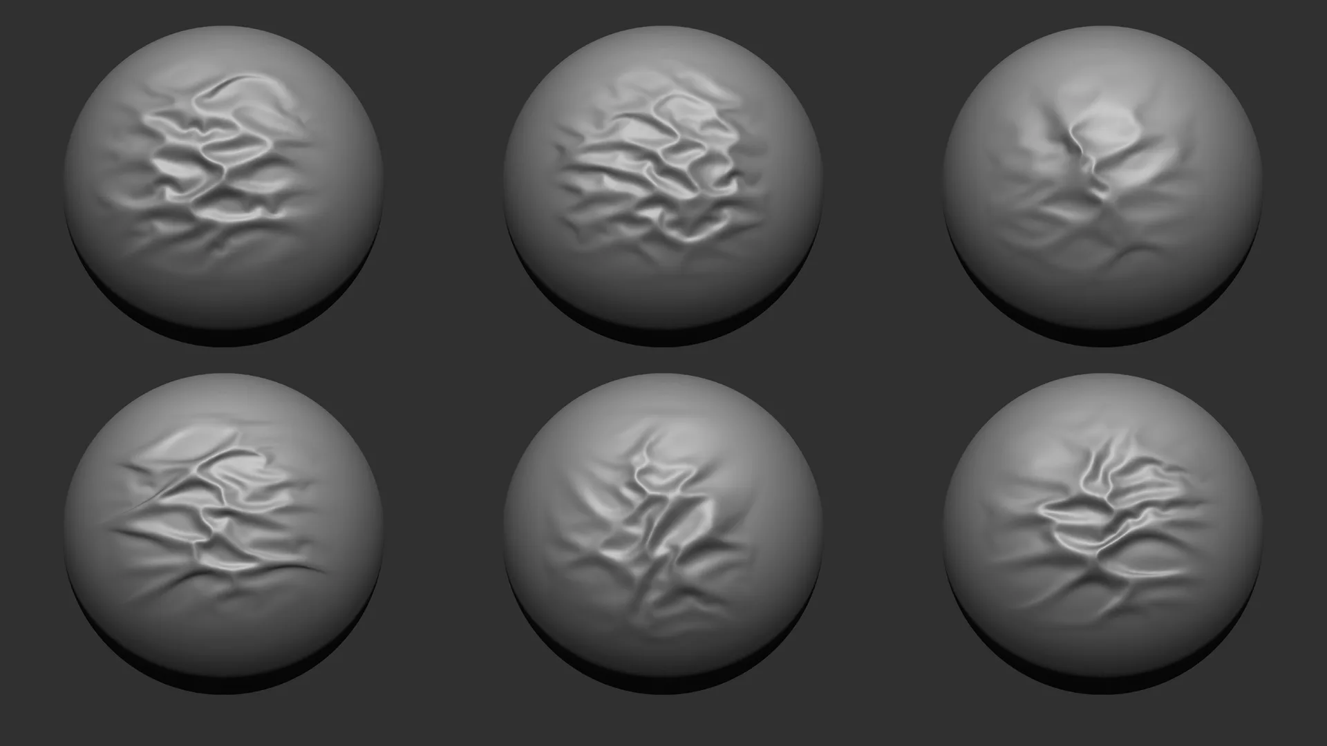50 Fabric Brushes - Tension & Compression Folds Vol.03+ Video Tutorial