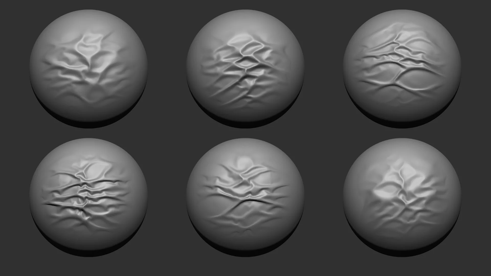 50 Fabric Brushes - Tension & Compression Folds Vol.03+ Video Tutorial