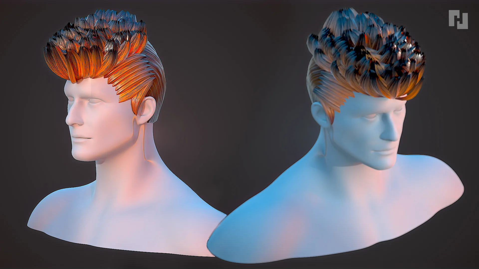 Hair male pack