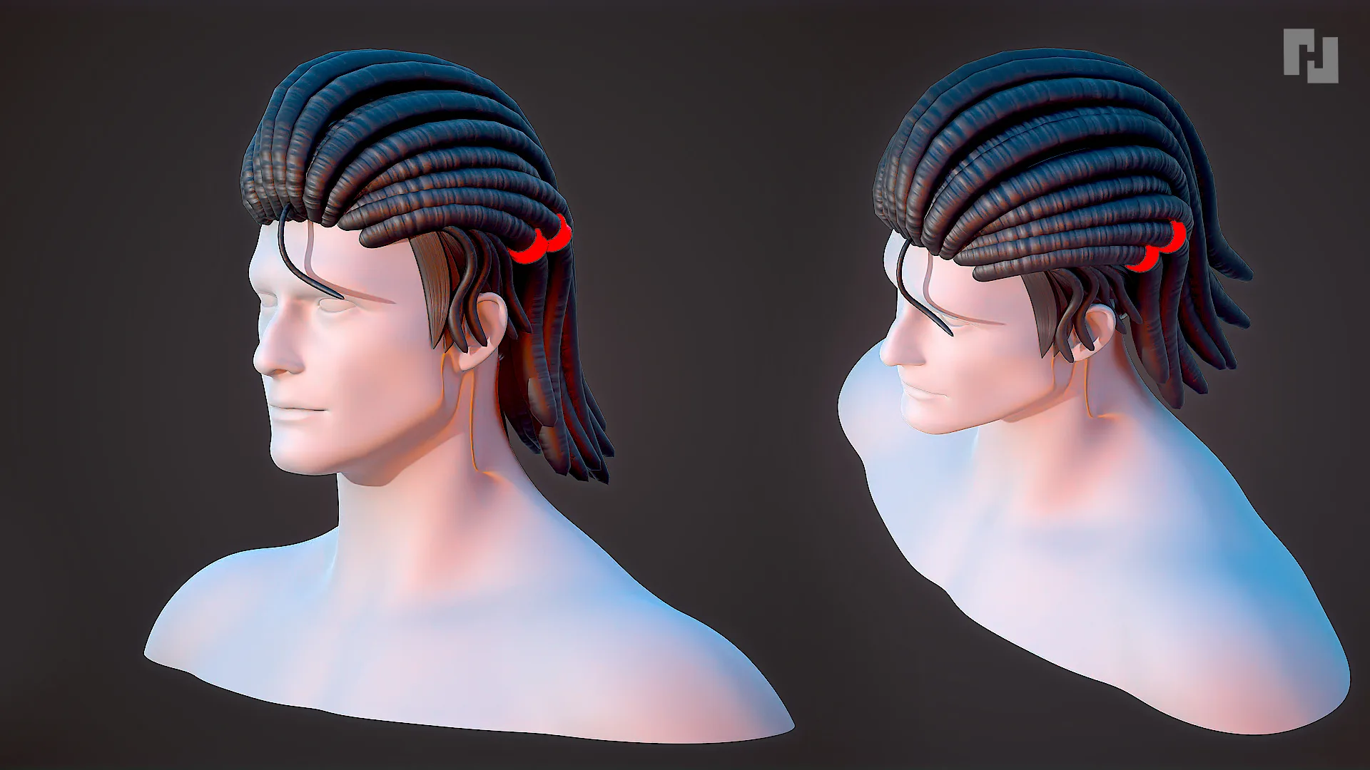 Hair male pack