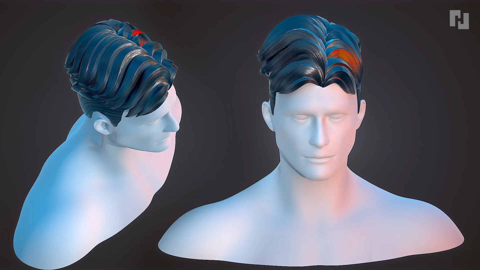 Hair male pack