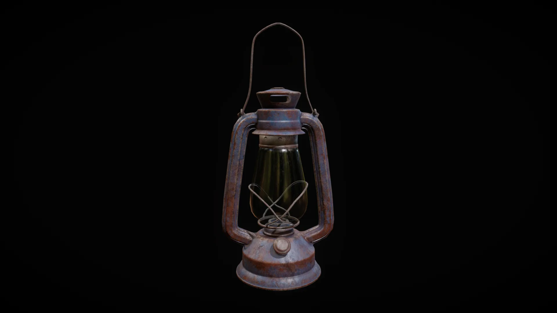 Old Oil Lamp - Game Ready