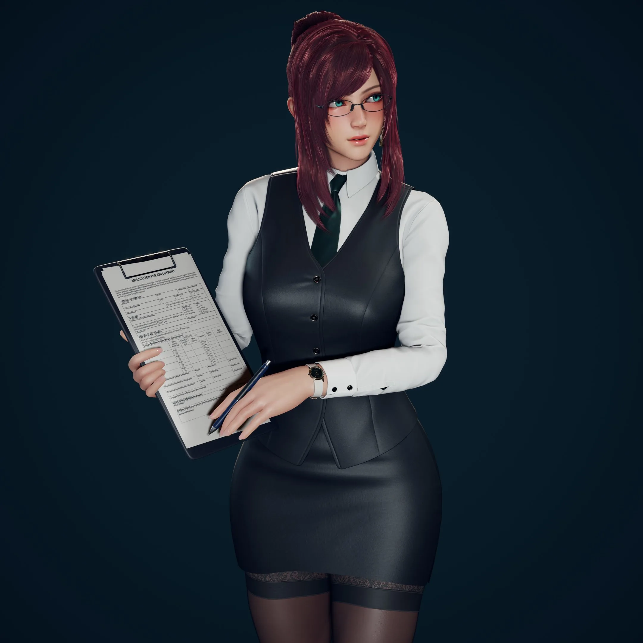 Primrose Office Lady - Game Ready