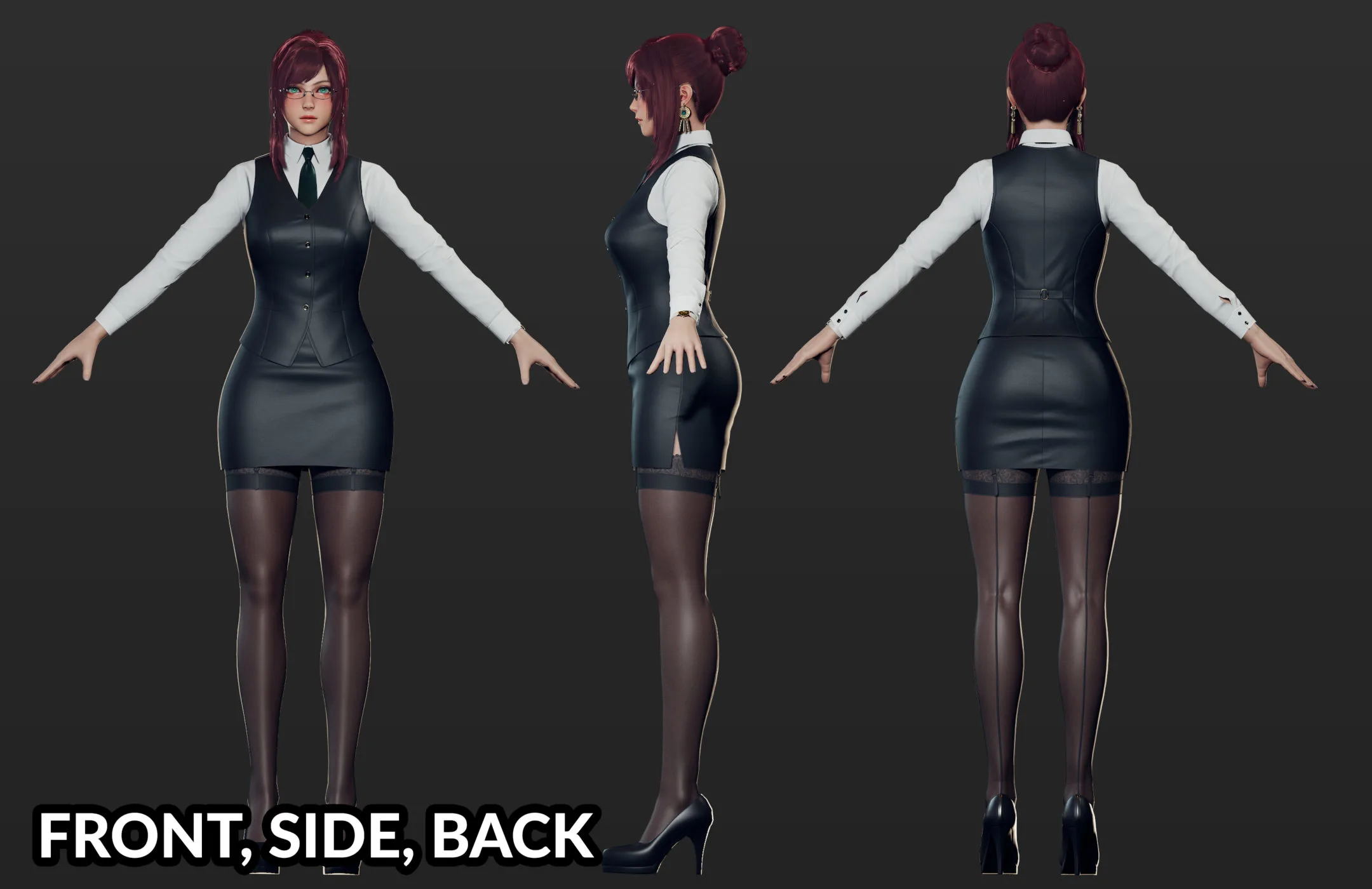 Primrose Office Lady - Game Ready