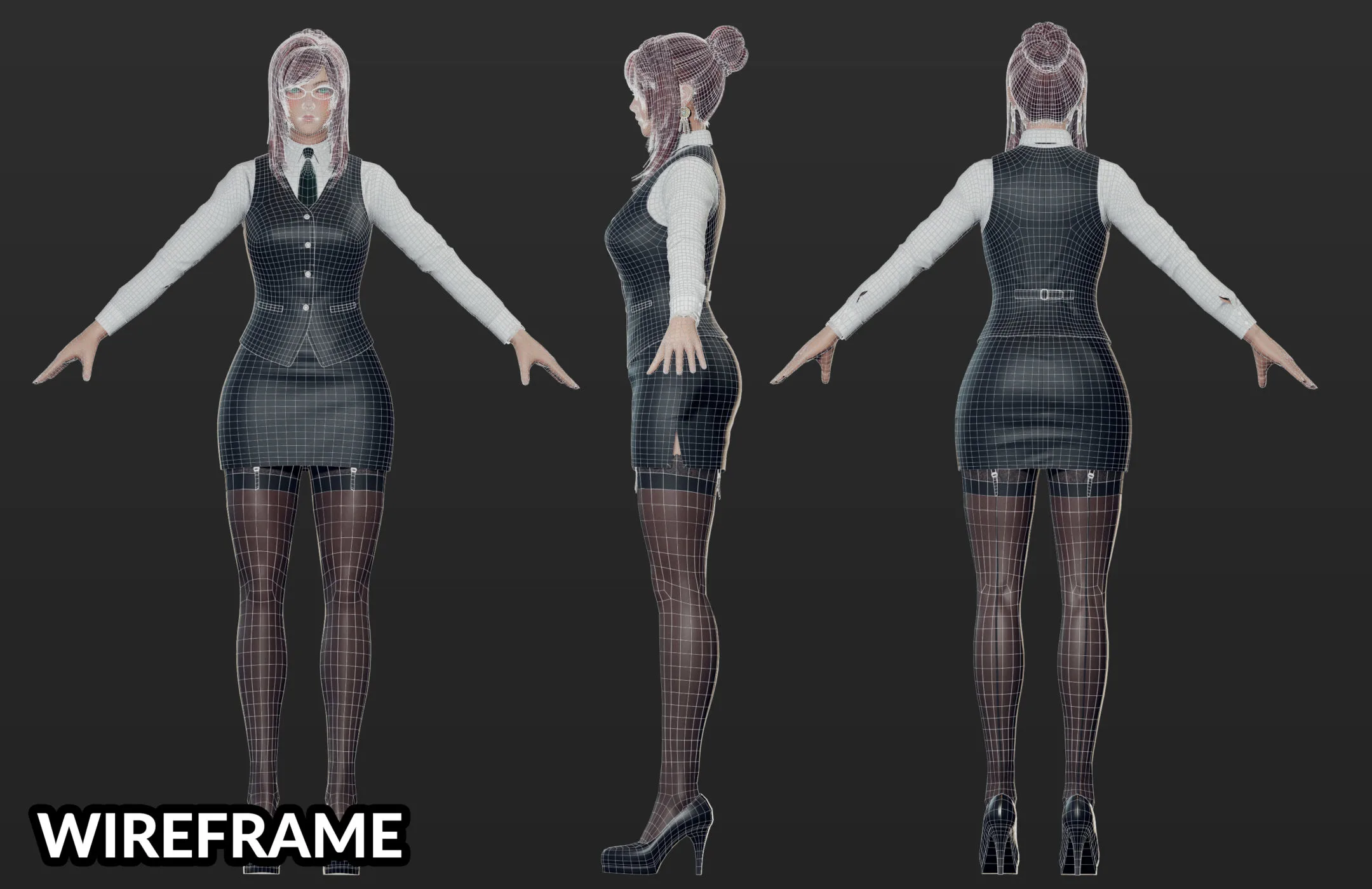 Primrose Office Lady - Game Ready