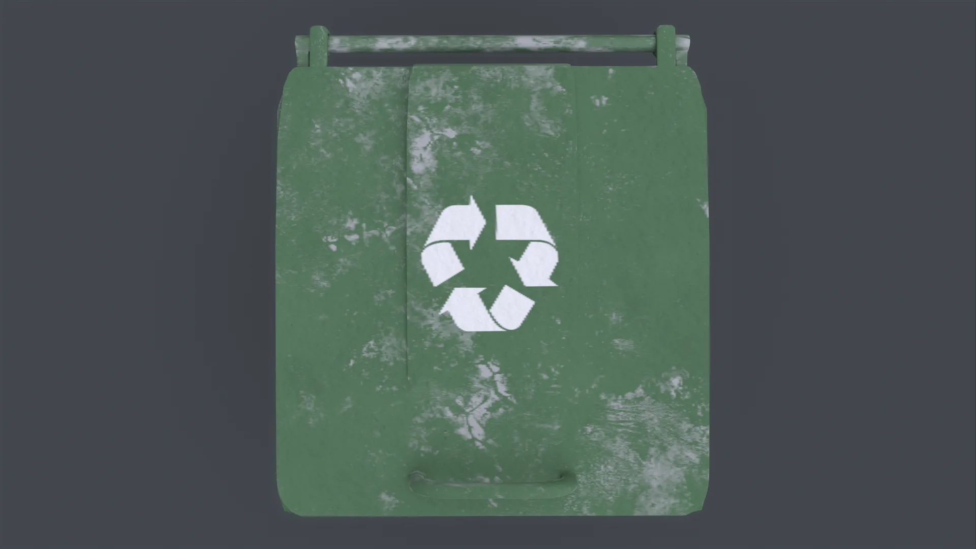 Recycle Trash Can - Game Ready