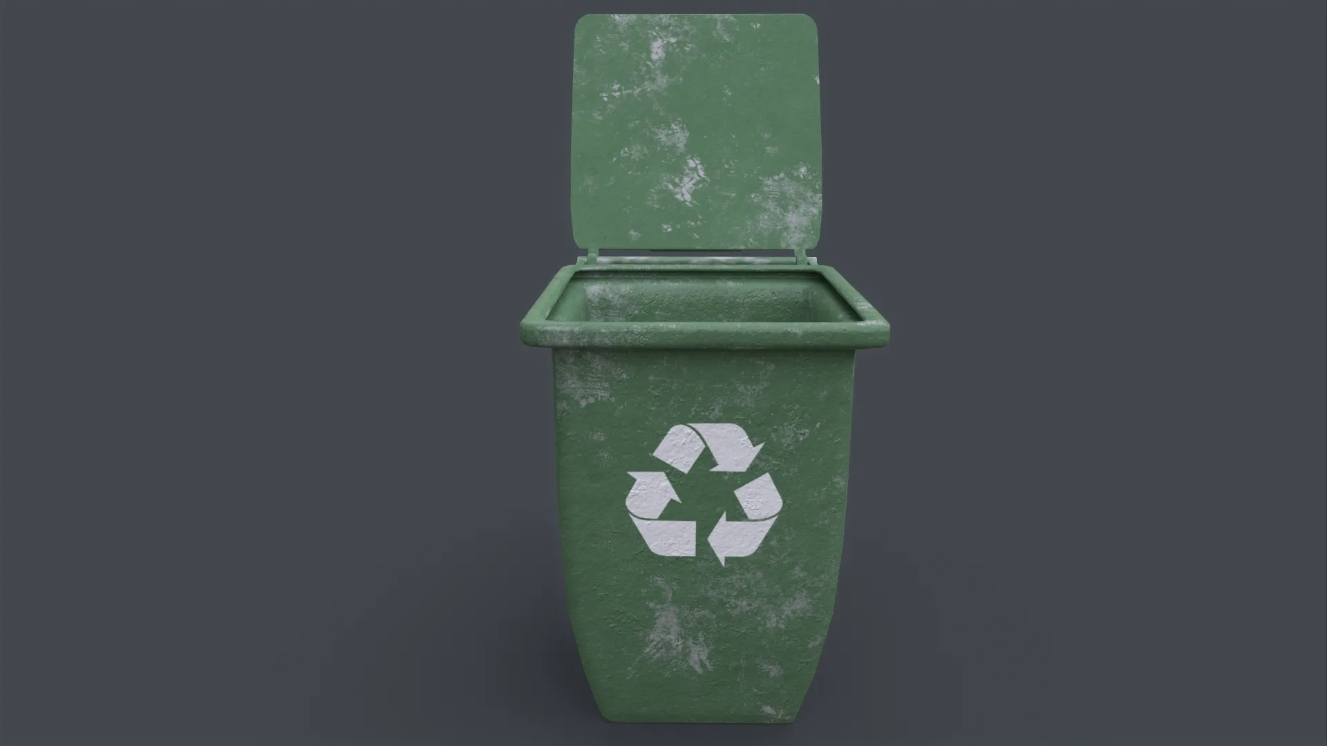 Recycle Trash Can - Game Ready