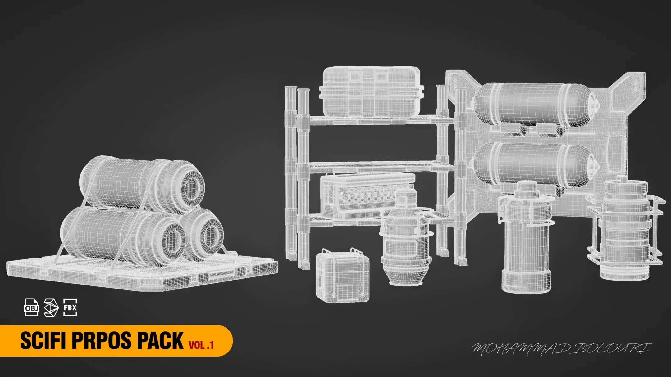 " SCI FI Props Pack " Vol.1