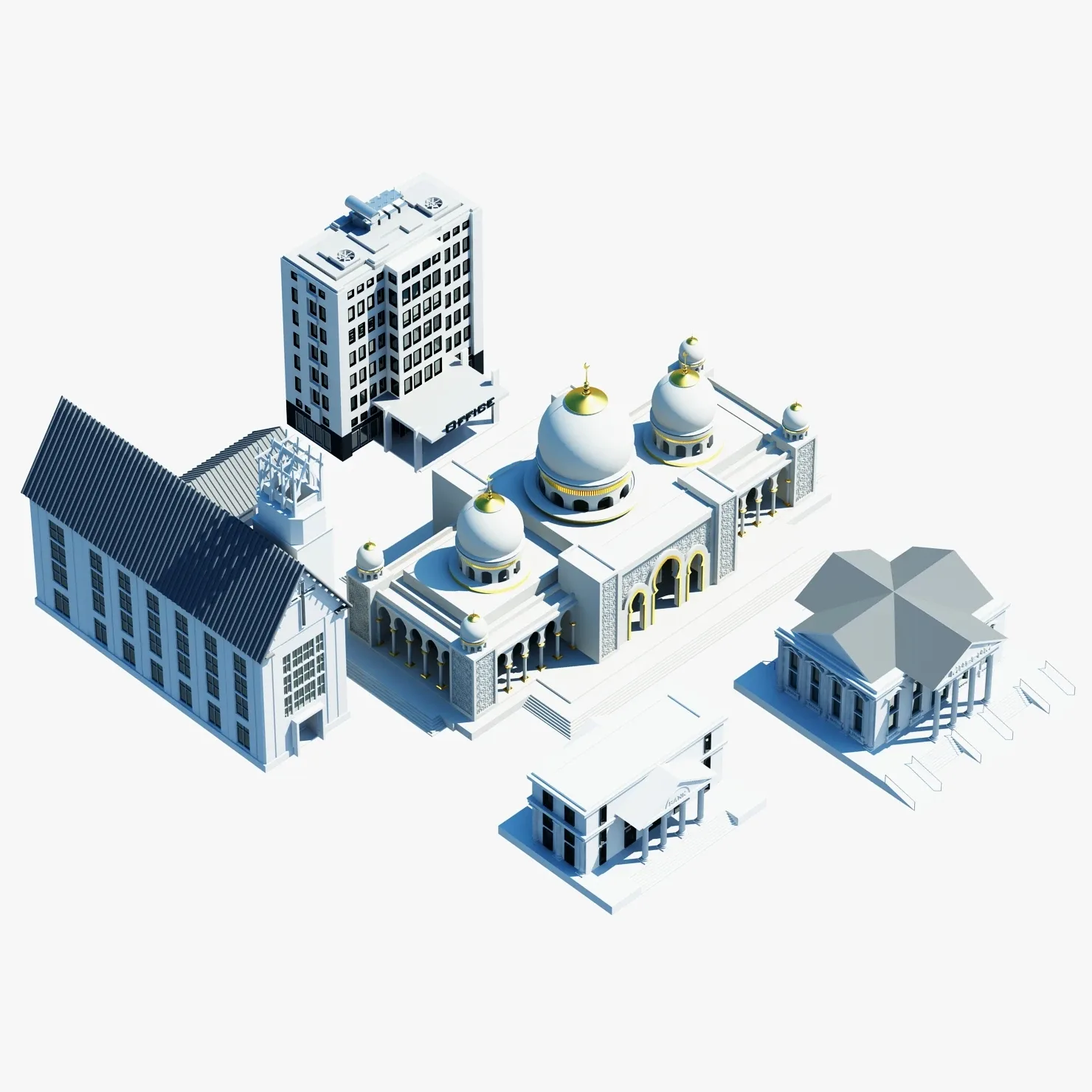 Public Buildings Symbol Collection 2