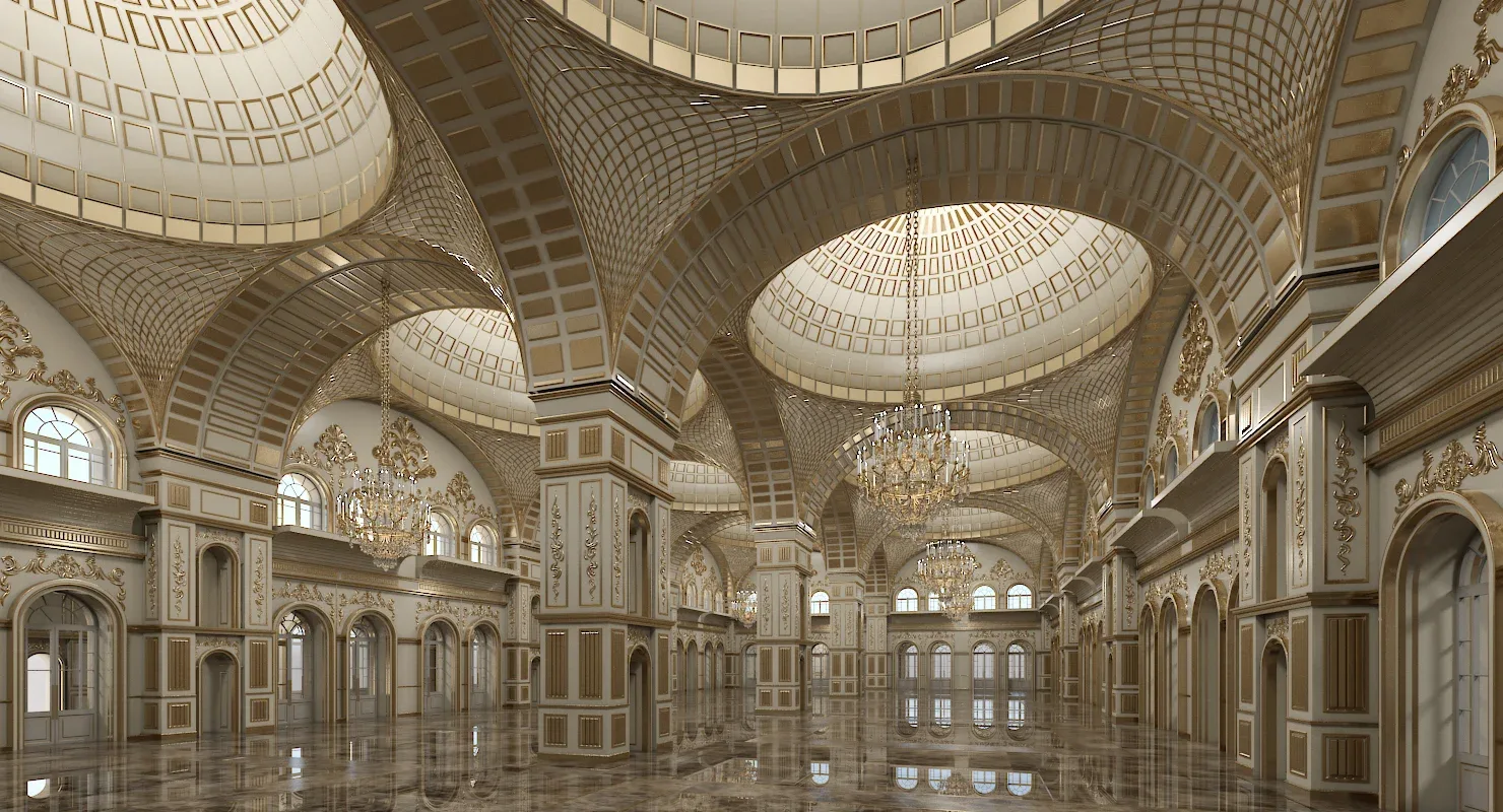 3D Classic Interior Scene 318