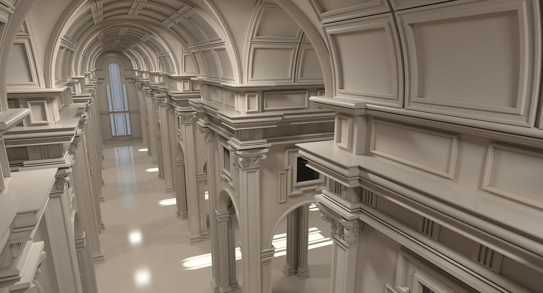 3D Classical Historic Interior Scene 319 model