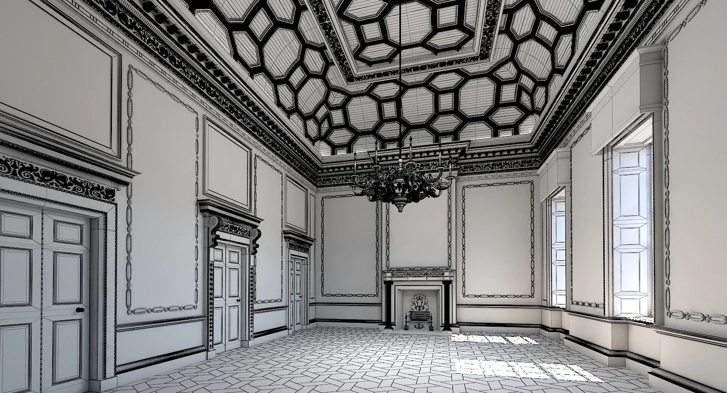 3D model Classical Interior 516 V-Ray