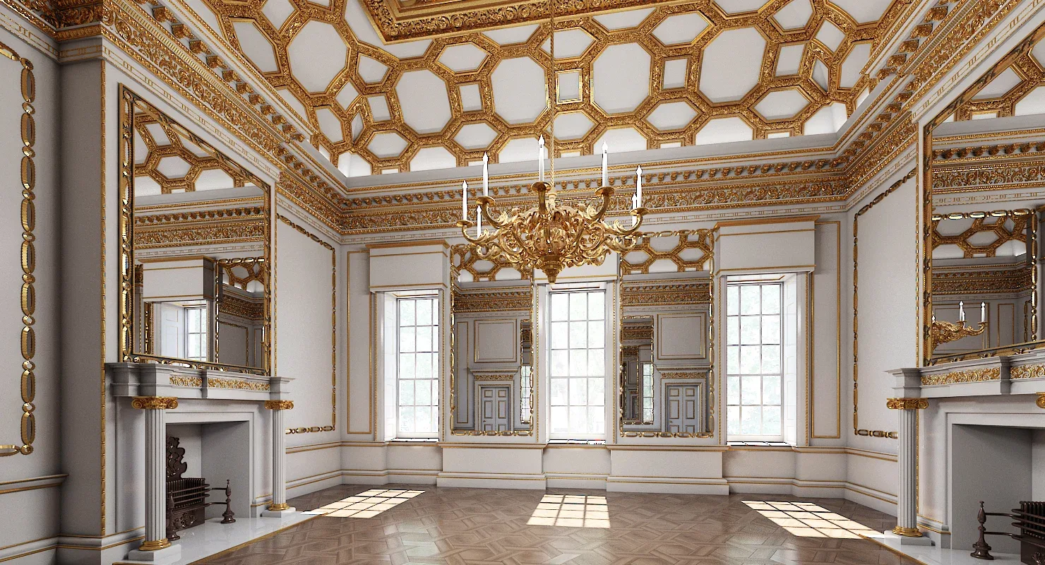 3D model Classical Interior 516 V-Ray