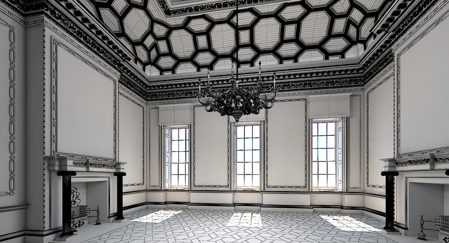 3D model Classical Interior 516 V-Ray