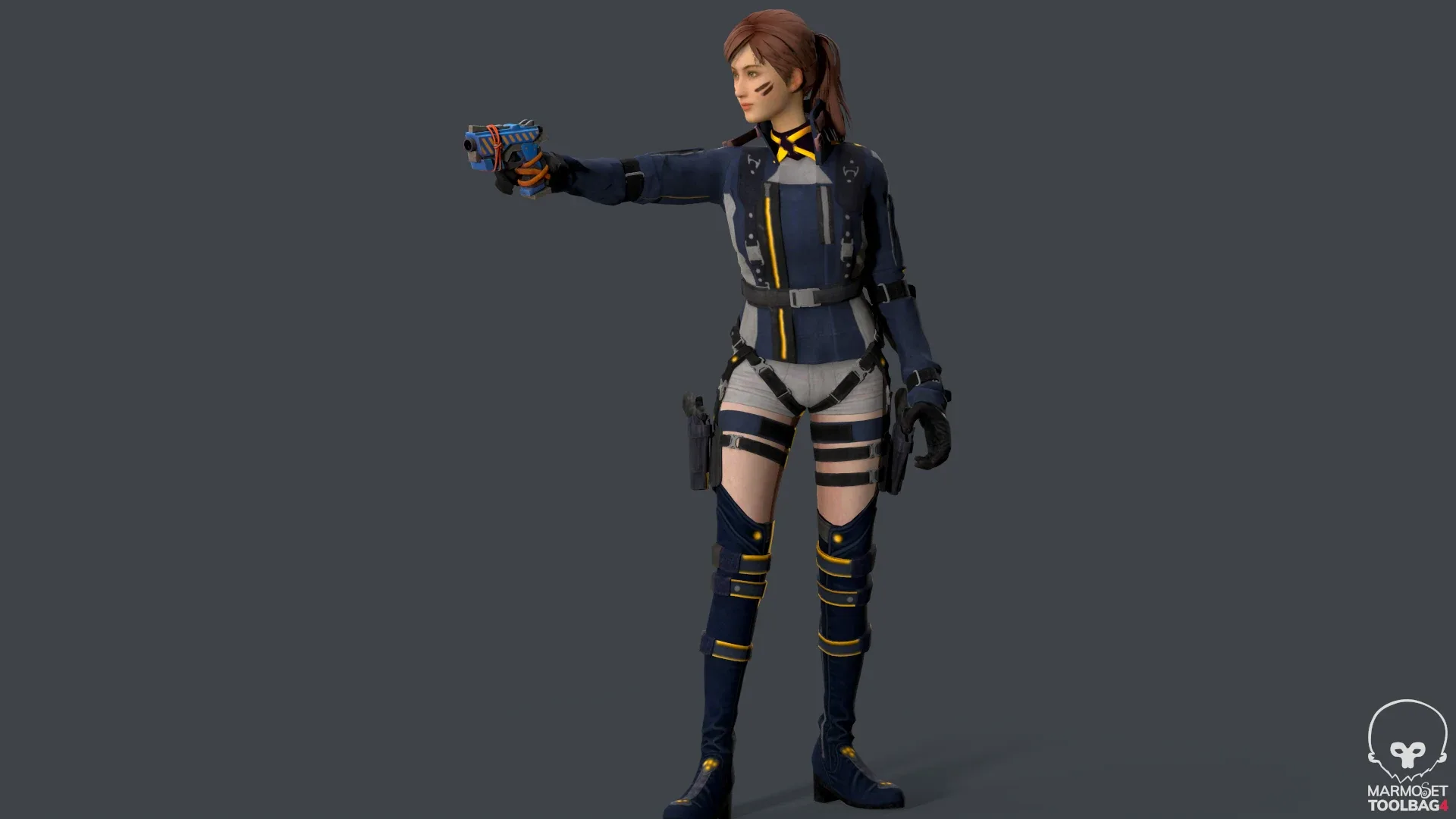 Lucy Warrior Game Ready Character