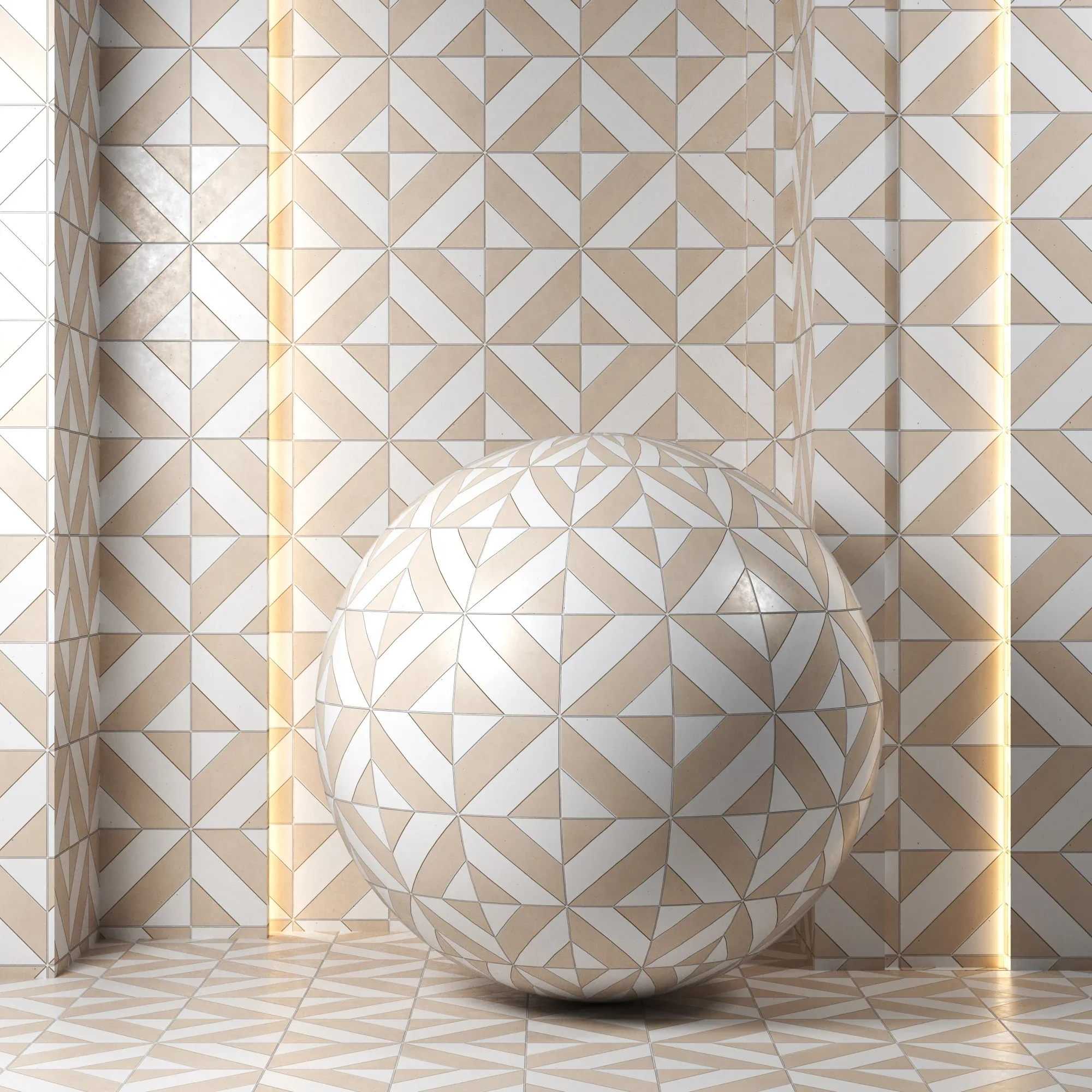 (4k)(6color)Ceramic tile set 04(seamless - FlippedNormals