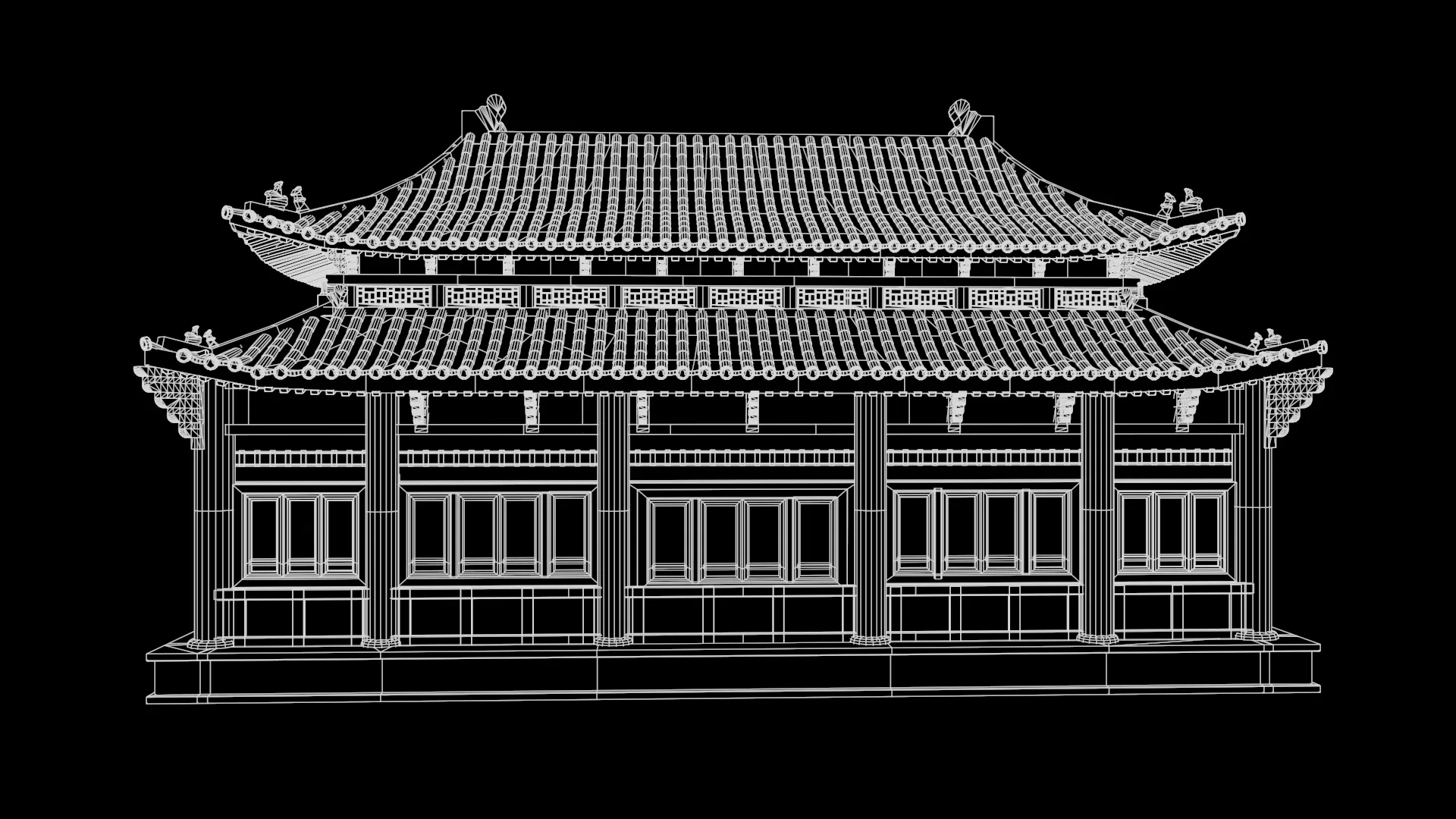 Asian Japanese chinese and korean Realistic Building