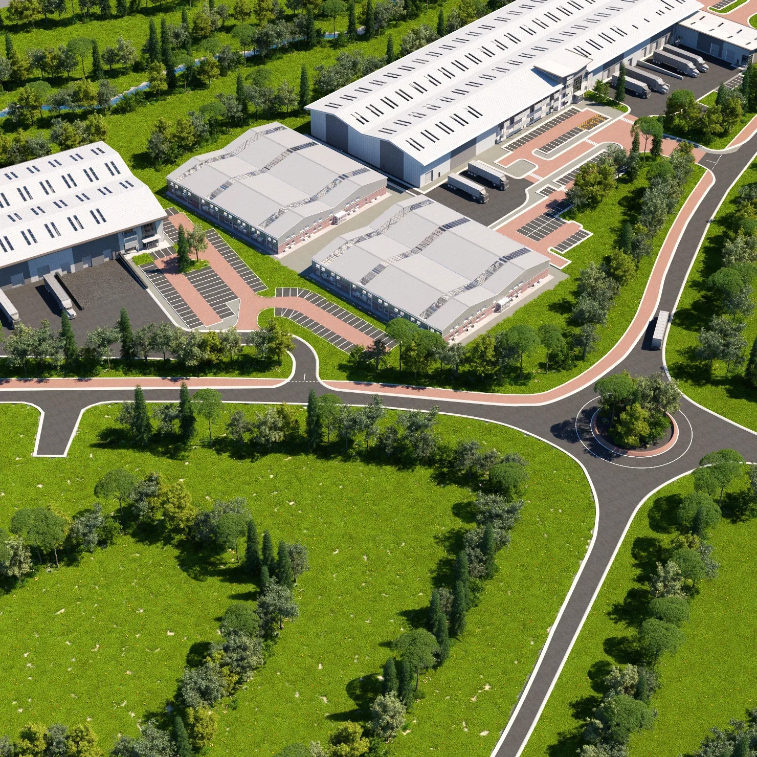 Industrial Park 3D model