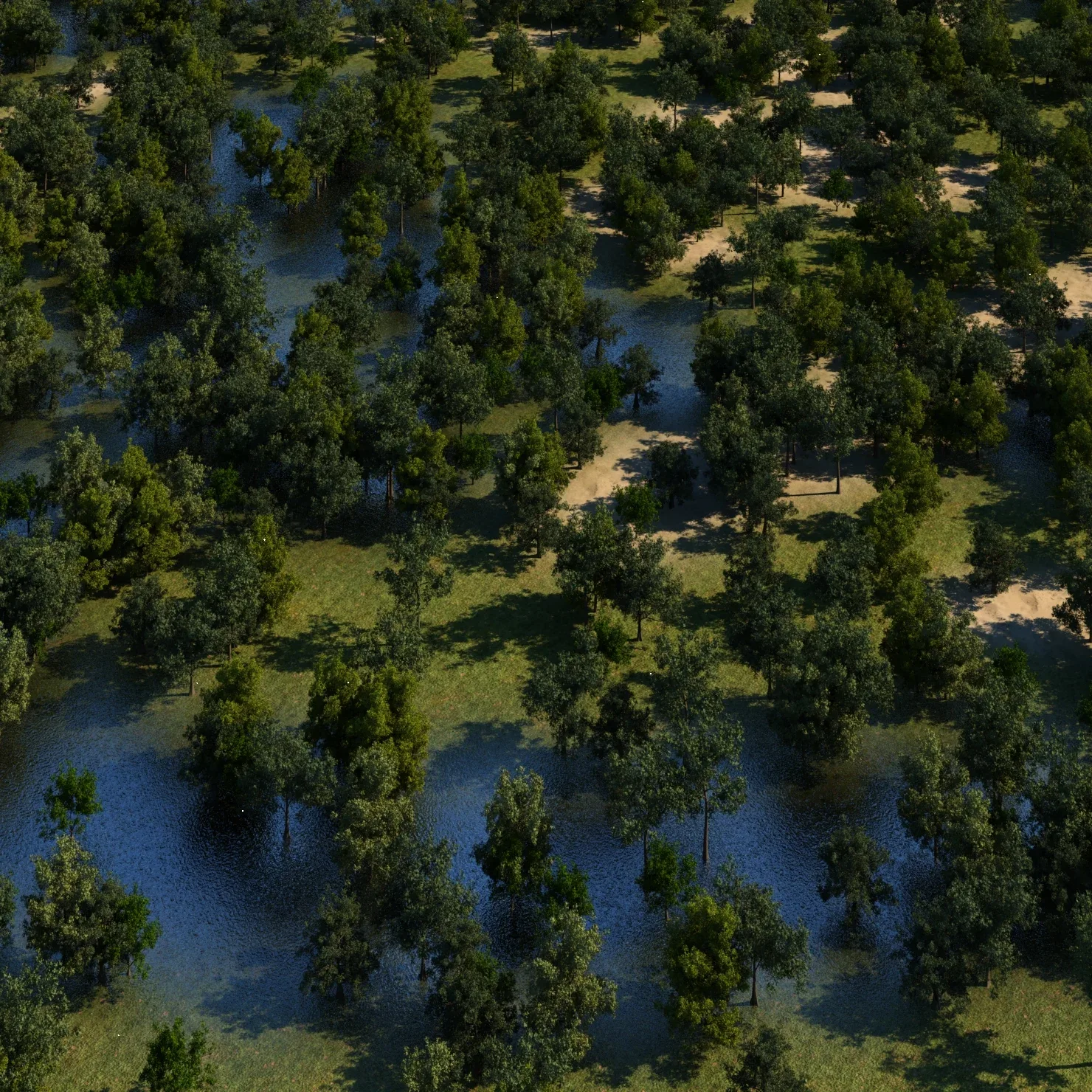 3D Landscape Trees 01 model