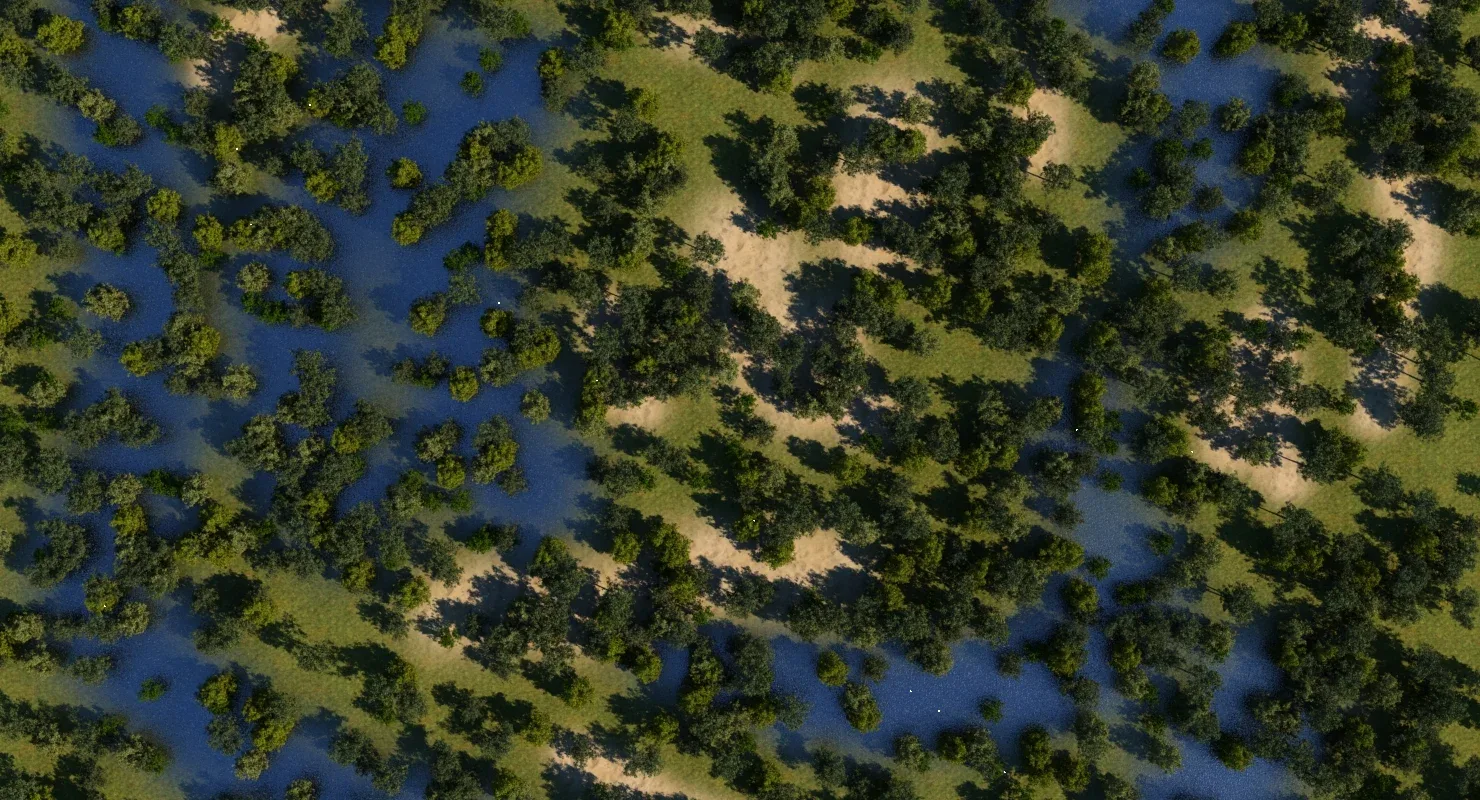 3D Landscape Trees 01 model