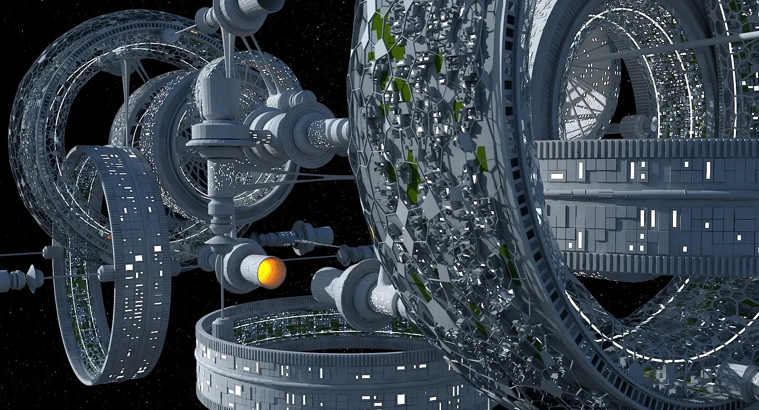 3D Space Colony model