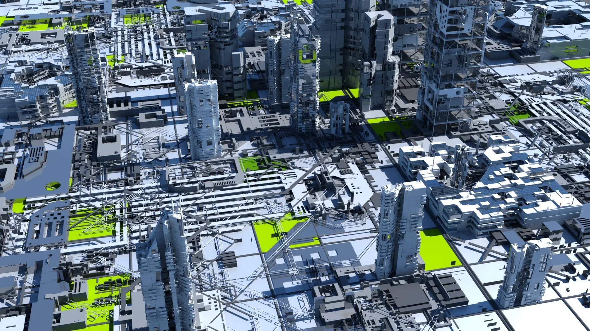 Sci-Fi Tech City 3D model