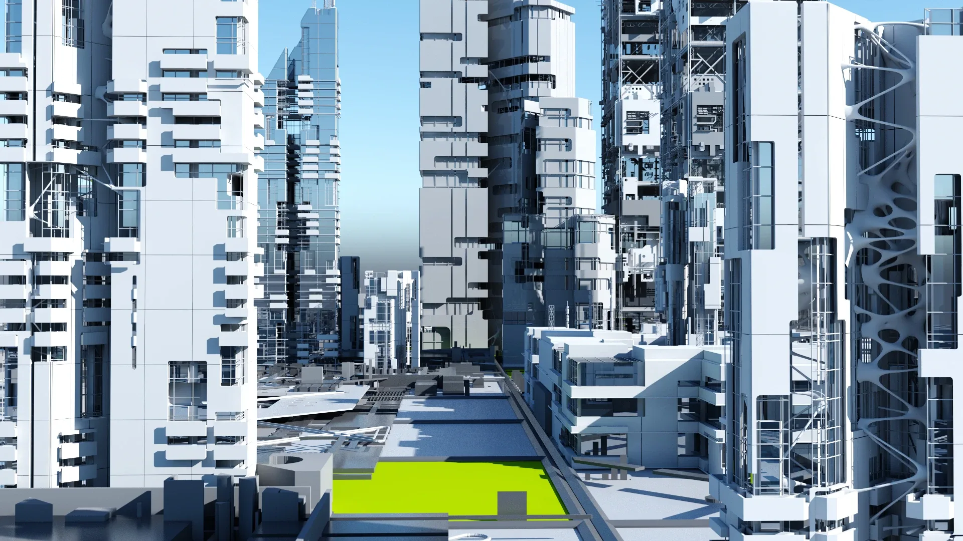 Sci-Fi Tech City 3D model