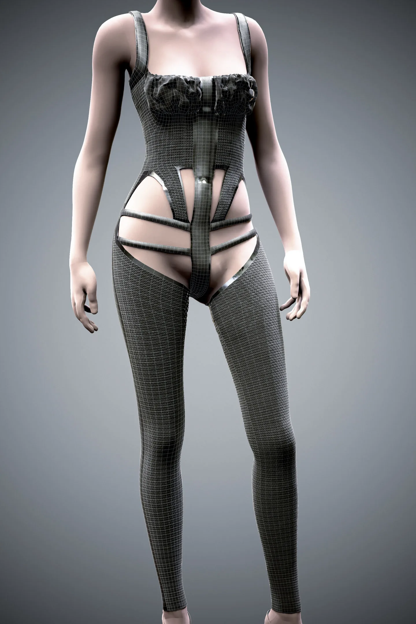Outfit Female, low Poly Model (Game Ready)