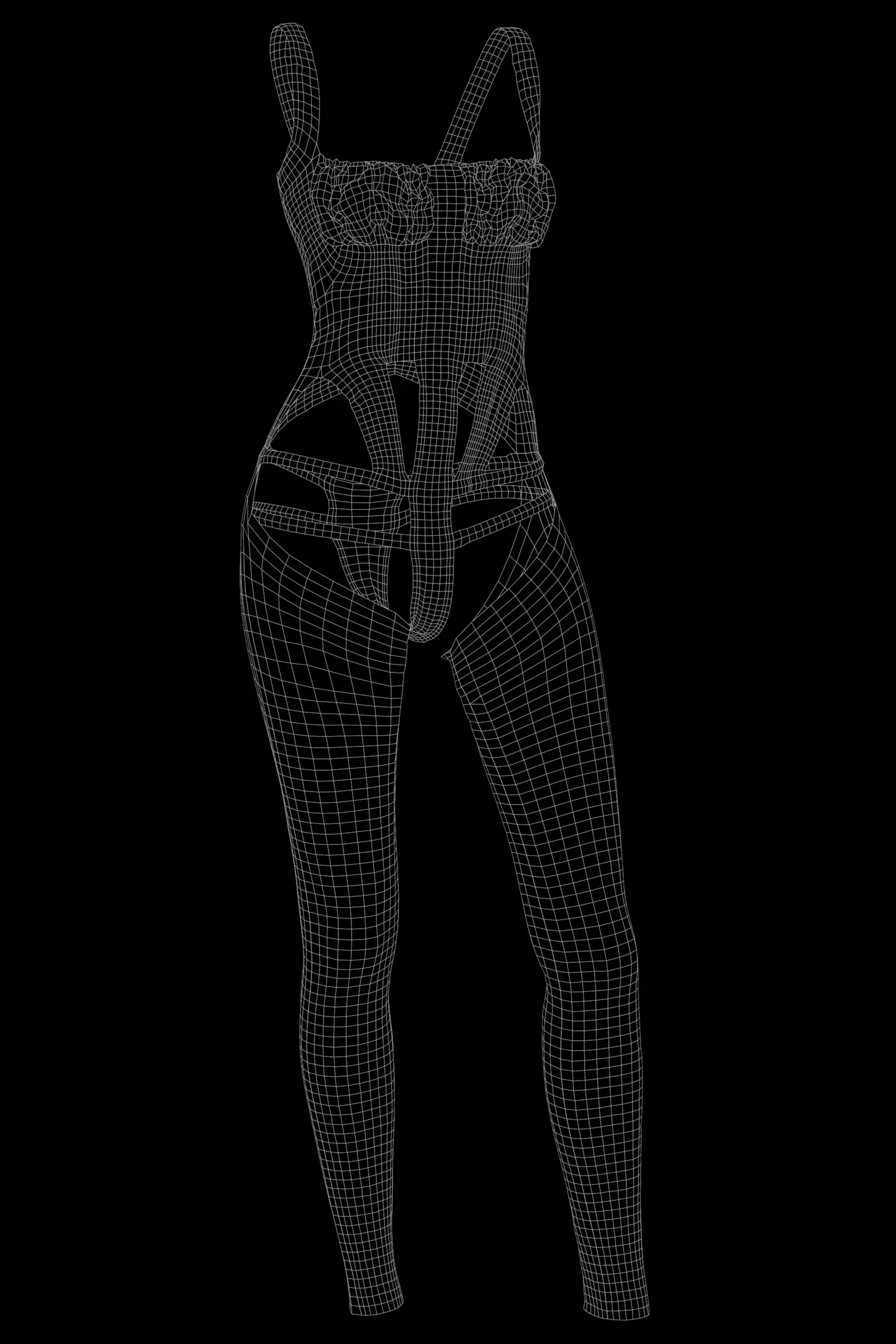 Outfit Female, low Poly Model (Game Ready)